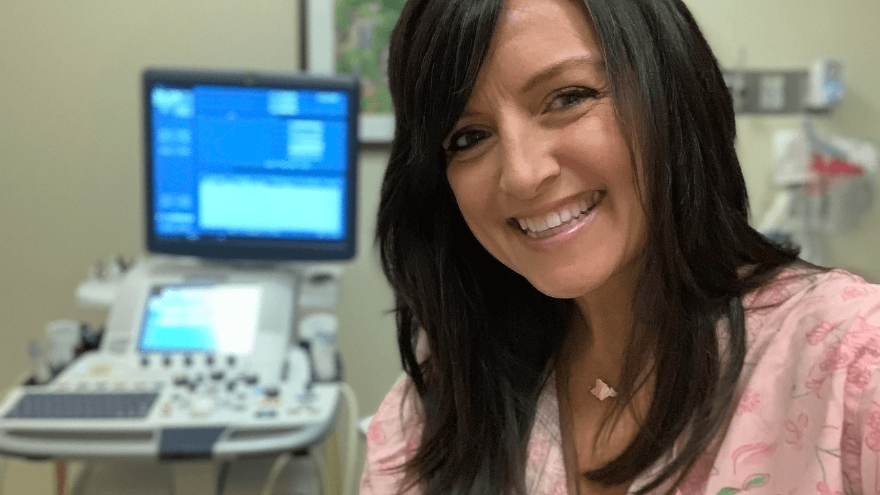 Leslie Nance, The Cancer Coach, at doctors for ultrasound